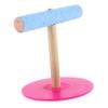 BESTonZON T-Shaped Parrot Training Stand with Bowls, 1 pc view 1