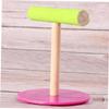 BESTonZON T-Shaped Parrot Training Stand with Bowls, 1 pc view 3
