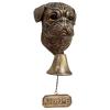 Piceioep Antique Resin Dog-Head Welcome Doorbell for Outdoors view 1