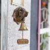 Piceioep Antique Resin Dog-Head Welcome Doorbell for Outdoors view 3