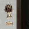 Piceioep Antique Resin Dog-Head Welcome Doorbell for Outdoors view 4
