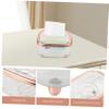 VALICLUD Transparent Plastic Tissue Box, Vintage Tissue Dispenser with Large Capacity for Living Room and Kitchen view 3