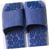 FOMIYES 2-Piece Non-Slip Foot Massage Bath Sandals, Durable PVC Slippers, Dark Blue view 4