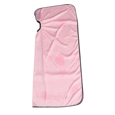 TOYZFRIENDY Large Salon Cape, Faux Silk, Pink, 140 x 170 cm