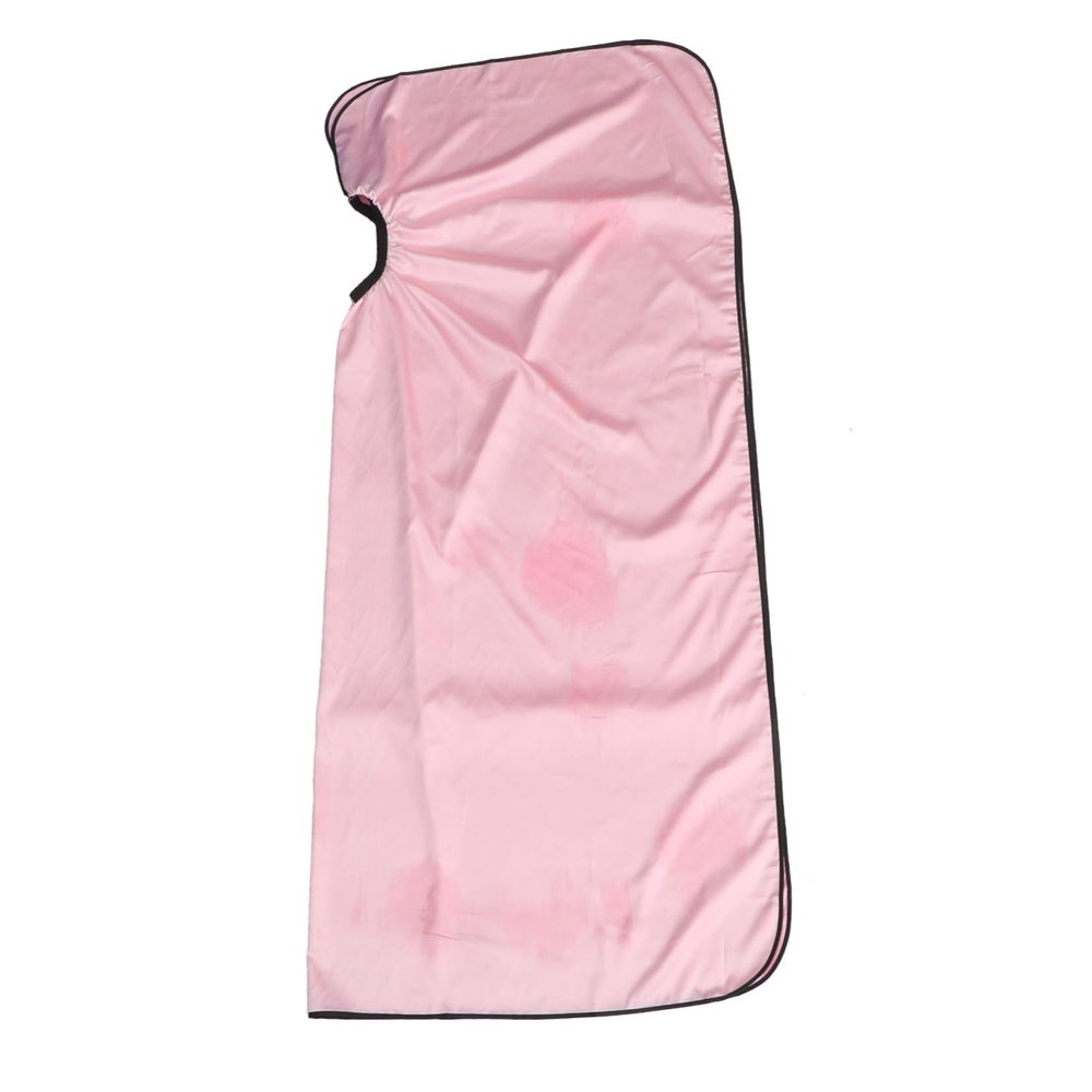 TOYZFRIENDY Large Salon Cape, Faux Silk, Pink, 140 x 170 cm