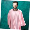 TOYZFRIENDY Large Salon Cape, Faux Silk, Pink, 140 x 170 cm view 3