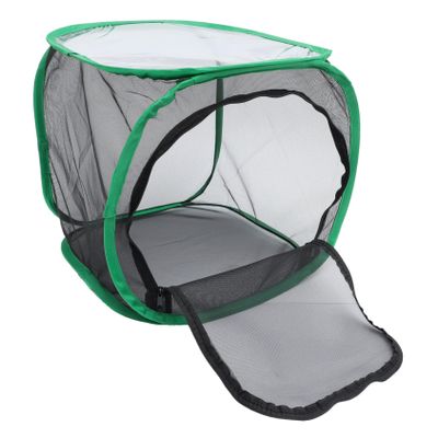 GALPADA Foldable Butterfly Mesh Cage with Zipper, Black