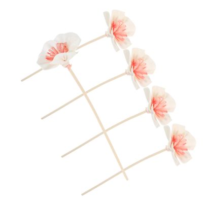 Aromatherapy Flower Diffuser Sticks, 5 Pieces, Paper and Wood