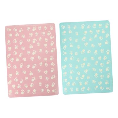 PENIKOKO 2-Pack Non-Slip Waterproof Feeding Mat