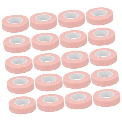 Eyelash Extension Tape, 1.25 cm Wide, Nonwoven, Pink, 20 Pieces