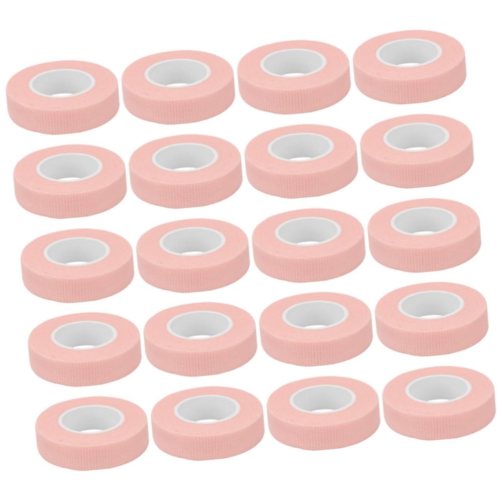 Eyelash Extension Tape, 1.25 cm Wide, Nonwoven, Pink, 20 Pieces