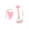 LOLIPPYY Facial Massage Set with Gua Sha Board and Roller, ABS and Stainless Steel view 2