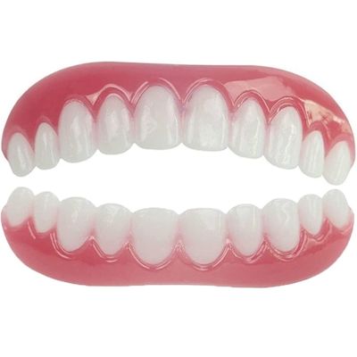 Reusable Upper and Lower Silicone Dentures for Men and Women, 9 Pairs