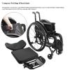 CFMAIF Folding Aluminum Self-Propelled Wheelchair, Blue, 42 cm/16.2 in Seat view 3