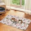 Dachshund Dog Waterproof Pet Feeding Mat, PU Leather, 40 x 60 cm view 1