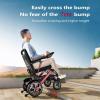 HZWJD Lightweight Folding Electric Wheelchair for Adults, Dual Charging, 12 Ah view 4