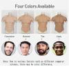 ERSINIAN Silicone Muscle Chest with High Neck, Realistic Male Chest for Cosplay, Halloween and Masquerade Costumes, Caucasian view 2