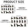 Dog Feeding Mat with Animal Designs, Waterproof PU Leather, 40 x 60 cm view 3