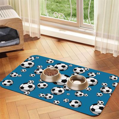Luxury Gold Leopard Pattern Waterproof Pet Feeding Mat, 40 x 60 cm