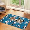 Luxury Gold Leopard Pattern Waterproof Pet Feeding Mat, 40 x 60 cm view 1