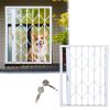 Sicherheits-Fenstergitter für Katzen und Hunde, abschließbar, faltbar, Aluminium, 60 x 115 cm view 1
