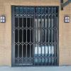 Lockable Window Security Grille, Aluminum Alloy, Invisible Sliding Design, 71.1 x 203.2 cm view 1