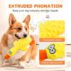 Dog Calming Toy Duck, Yellow Plush Chew Toy for Puppies (Green) view 2