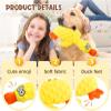 Dog Calming Toy Duck, Yellow Plush Chew Toy for Puppies (Green) view 4