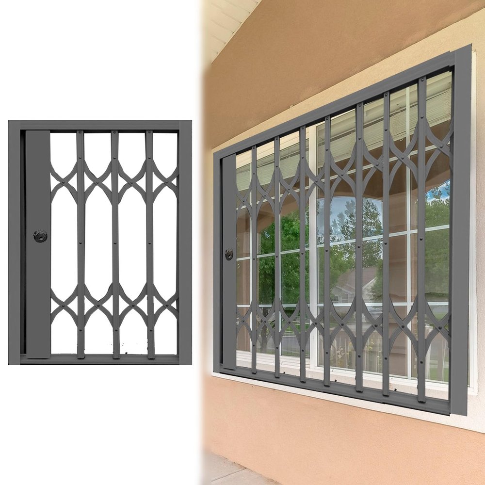Outdoor Metal Foldable Security Window Grille