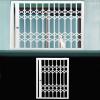 Metal Window Safety Grille for Cats and Pets, Foldable Sliding Window Guard, Break-Resistant, Invisible Mesh Door for Indoor and Outdoor Use (68.6 x 83.8 cm) view 1