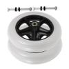 LRXIYODE Wheelchair Front Casters, 2-Pack, Durable PVC, Quiet and Safe view 1