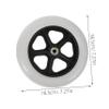 LRXIYODE Wheelchair Front Casters, 2-Pack, Durable PVC, Quiet and Safe view 2