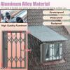 Lockable Security Window Guard, Retractable Aluminum Mesh, 33 x 43 in view 4