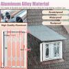 Adjustable Security Gate for Windows, Doors and Entrances, Burglar-Resistant, Foldable, Fits Window Widths 69–84 cm (73.6 x 85 cm) view 3