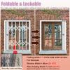 Adjustable Security Gate for Windows, Doors and Entrances, Burglar-Resistant, Foldable, Fits Window Widths 69–84 cm (73.6 x 85 cm) view 4