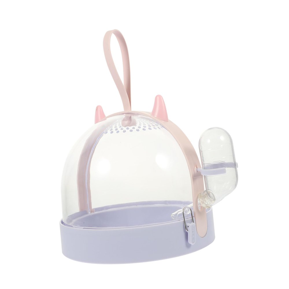 BAZEITFLOW Portable Hamster Carrier, Transparent Outdoor Travel Cage