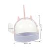 BAZEITFLOW Portable Hamster Carrier, Transparent Outdoor Travel Cage view 2