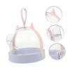 BAZEITFLOW Portable Hamster Carrier, Transparent Outdoor Travel Cage view 3