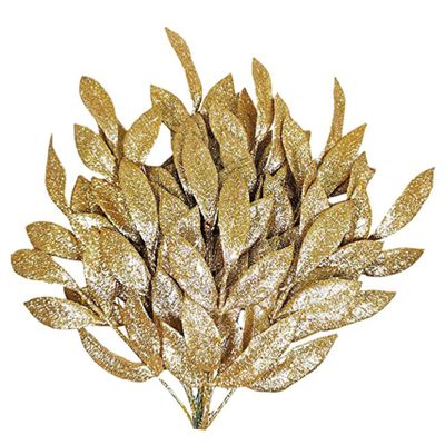 DECOMELODY 10-Piece Artificial Glitter Picks for Christmas Decor