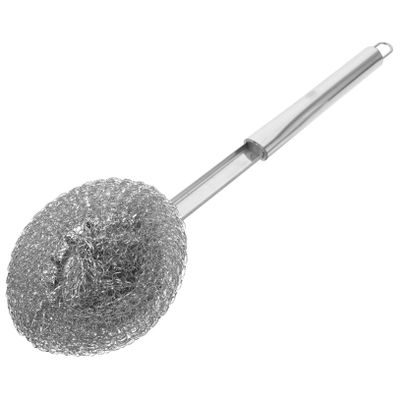 Ciieeo Stainless Steel Scrubber with Ergonomic Handle