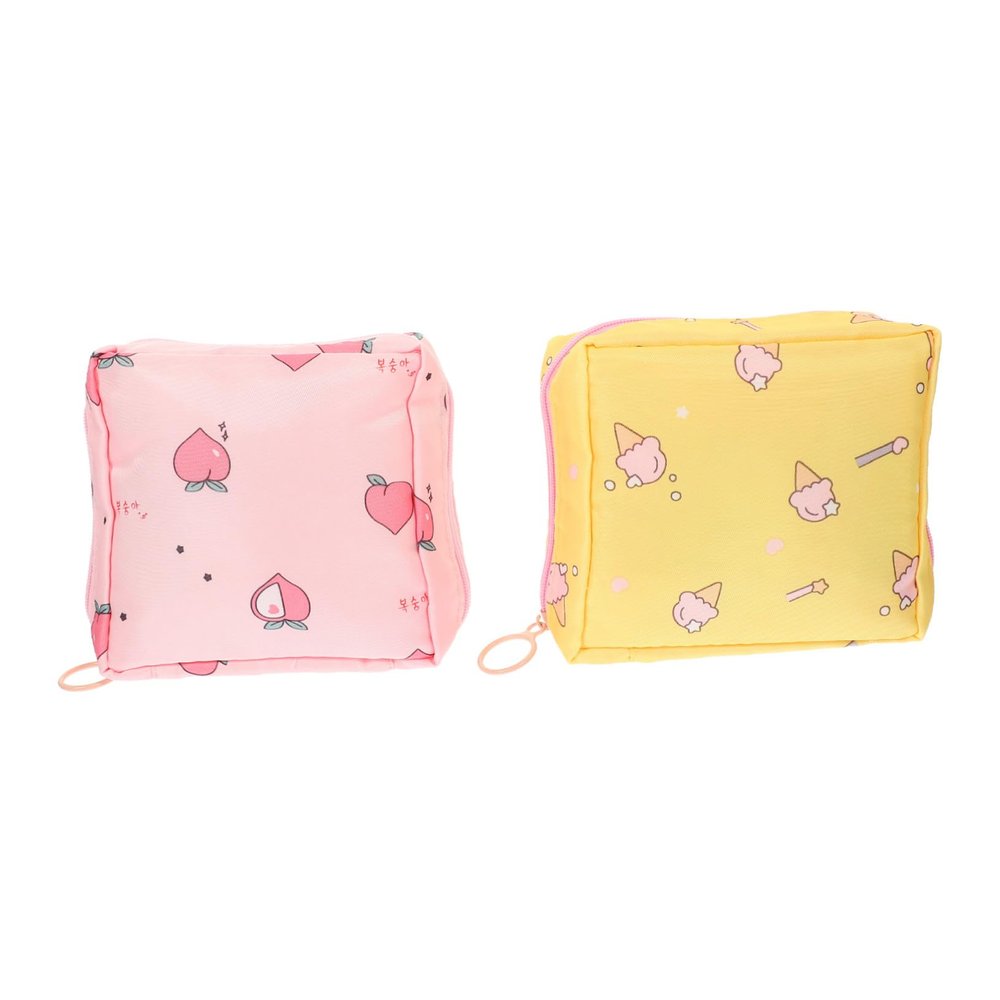 Menstrual Pad Pouches, 2-Pack, Polyester