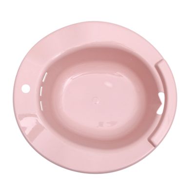 Pink PP Toilet Sitz Bath, Non-Slip, for Postpartum Care