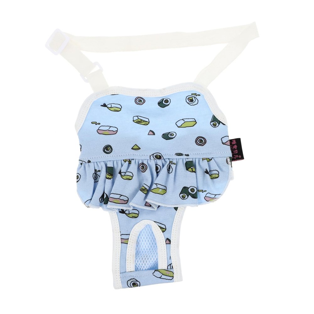 KAILIKETIY Washable Cotton Dog Period Pants - XL Blue