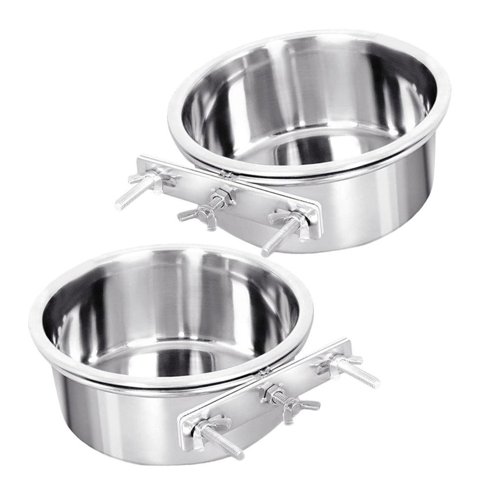 GANAZONO 2-Pack Stainless Steel Bowls for Cats and Dogs