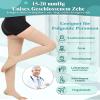 Evolyline 2-Pair Long Compression Stockings for Women and Men, 15–20 mmHg view 2