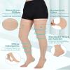 Evolyline 2-Pair Long Compression Stockings for Women and Men, 15–20 mmHg view 3
