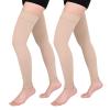 Evolyline 2-Pair Long Compression Socks for Women and Men, 15–20 mmHg view 1