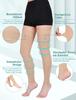 Evolyline 2-Pair Long Compression Stockings for Women and Men, 15–20 mmHg view 3