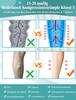 Evolyline 2-Pair Long Compression Stockings for Women and Men, 15–20 mmHg view 4