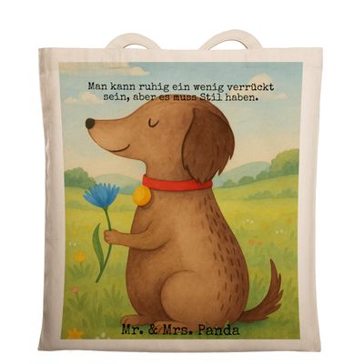 Mr. & Mrs. Panda Dog Flower Tote Bag